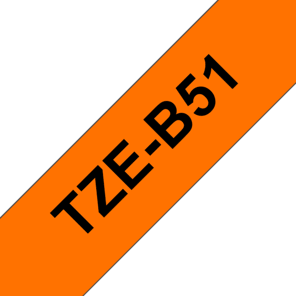 Cassette à ruban Fluo Brother TZe-B51